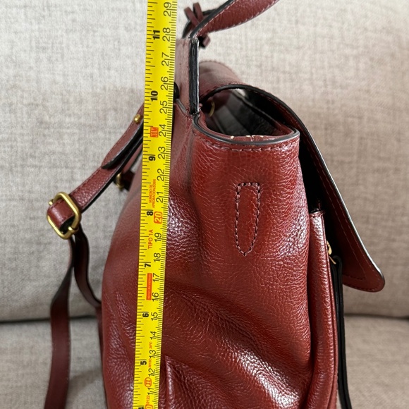 Fossil Amelia Convertible Backpack Dark Red Leather - Picture 14 of 16